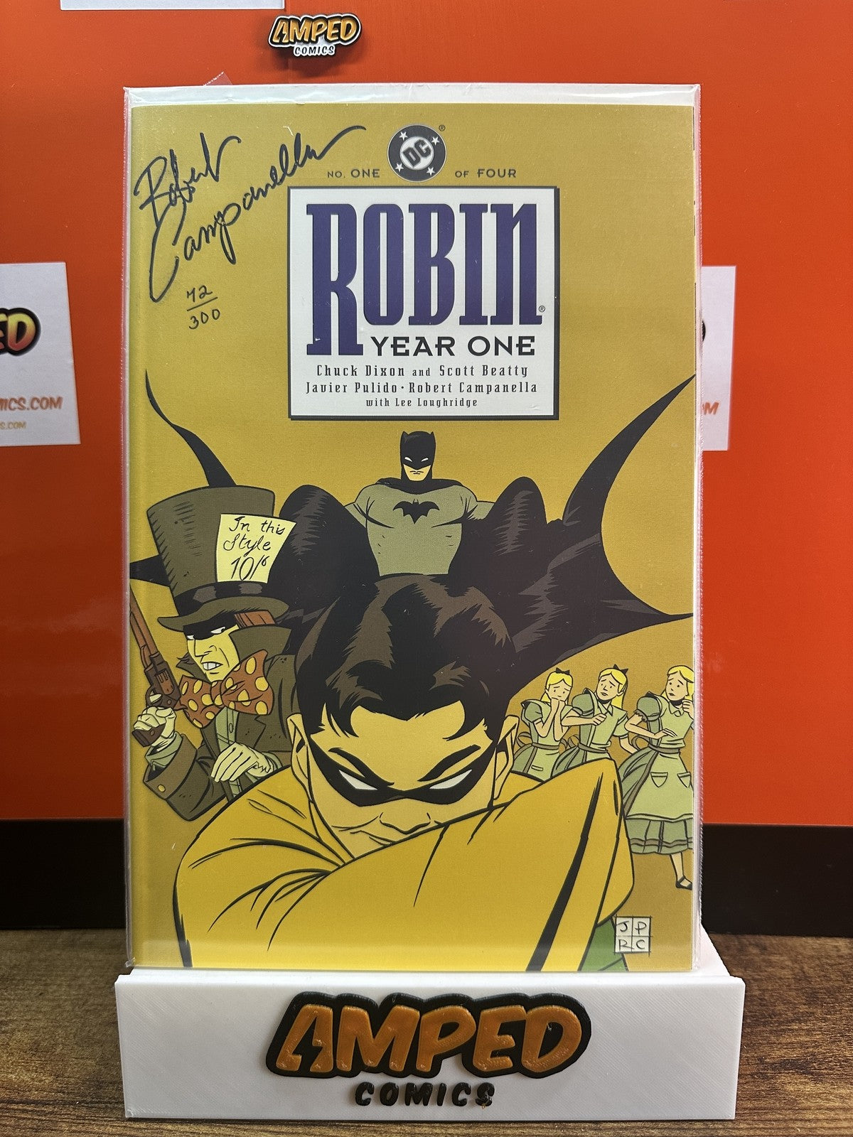 Robin: Year One #1 DC SIGNED CAMPANELLA W/COA 42/300