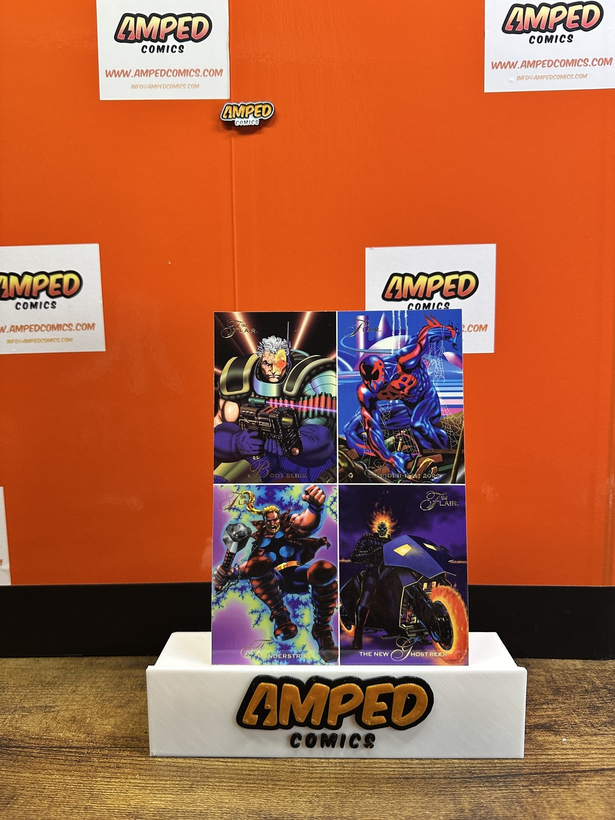 1994 FLAIR MARVEL UNIVERSE MCU PROMO CARD PREVIEW UNCUT CARD SHEET