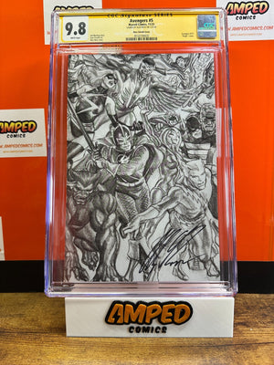 Avengers #5 CGC 9.8 * 2023 1:100 SIGNED Alex Ross Virgin Variant
