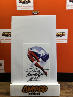 The Samaritan from Astro City STICKER W 3 SIGS ROSS, BUSIEK, ANDERSON W/COA