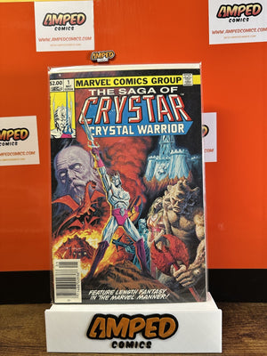The Saga of Crystar Crystal Warrior #1 Marvel 1983 NEWSSTAND