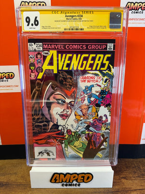 AVENGERS #234 SIGNED BY ELIZABETH OLSEN & PAUL BETTANY CGC 9.6