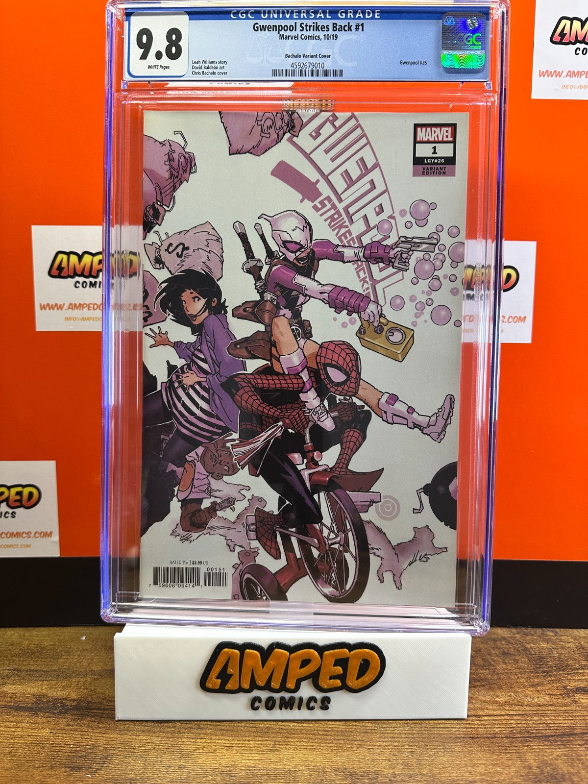 Gwenpool Strikes Back #1 (Bachalo Variant) CGC 9.8