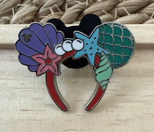2025 Walt Disney World New Hidden Mickey Ariel Ear Headband Trading Pin