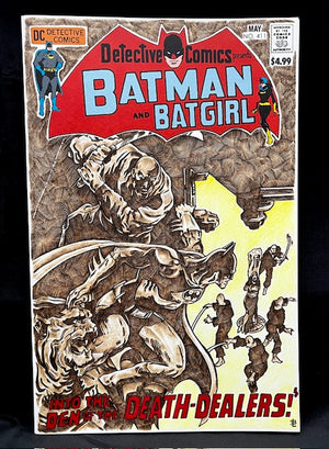 Batman & Batgirl #411 Hand Burned Blank by LegalBurning