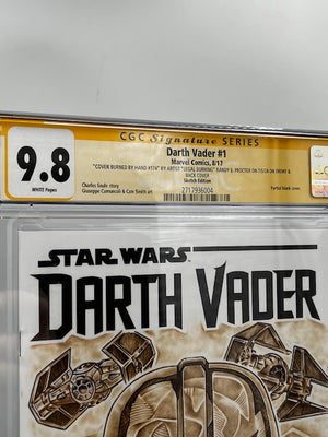 Darth Vader #1 CGC 9.8 Hand Burned Blank by LegalBurning